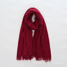Écharpe de châle solide de laine de cercle de laine de Cachemire de sens des femmes (SP289)